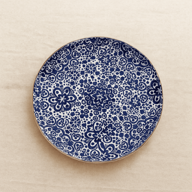 Majestic Indigo Serve Platters Set of 2