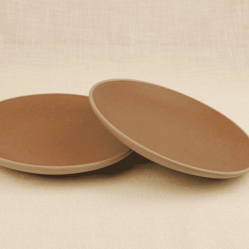 Sienna Clay Snack Plate Set of 2