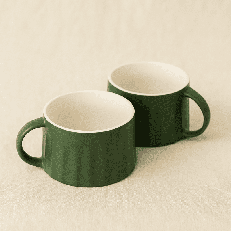 The Quite Coffee Mug (Sage Green), Set of 2