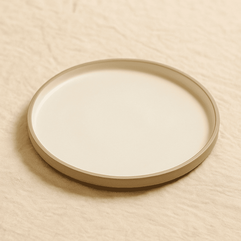 Vanilla Drift Snack Plate, Set of 2