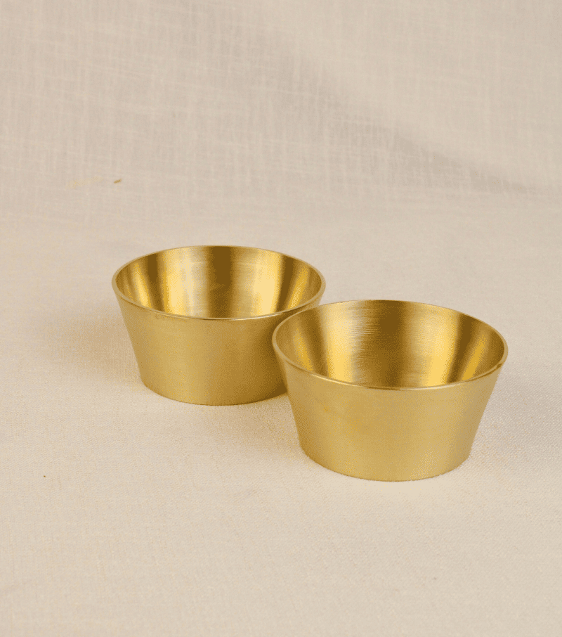 Peetal Ruhani Dinner Thali, Set of 9 - Image 3
