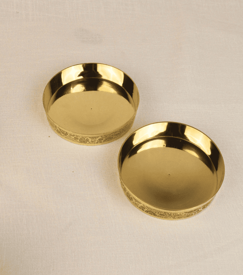 Peetal Ruhani Nazaqat Short Bowl, Set of 4 - Image 3