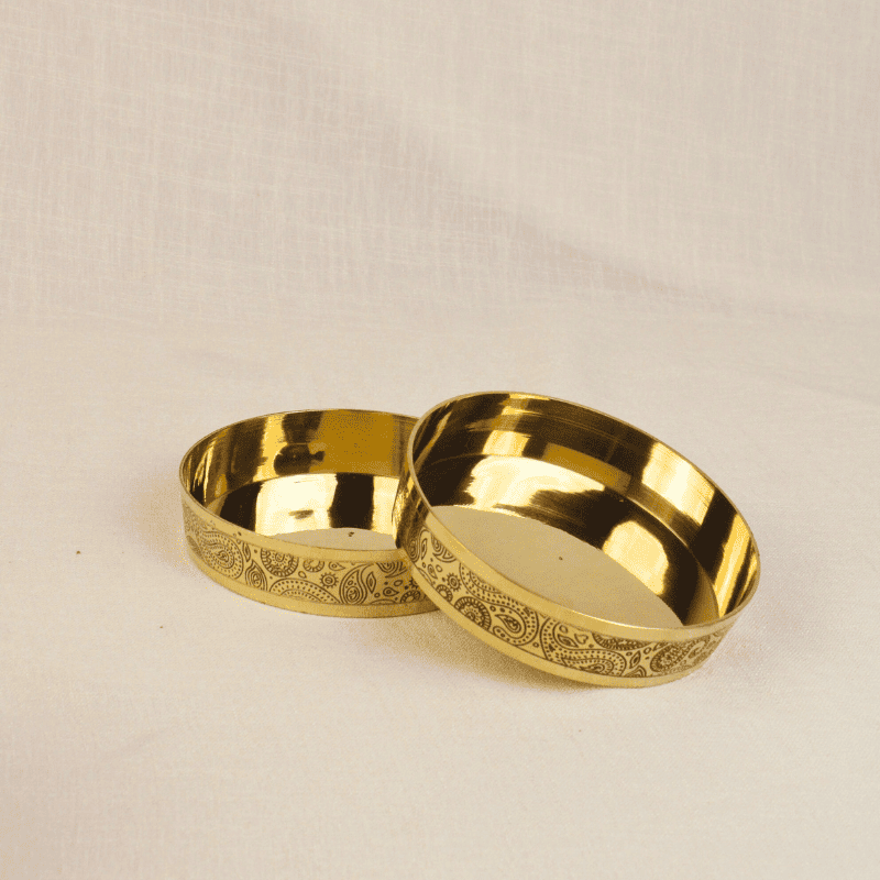 Peetal Ruhani Nazaqat Short Bowl, Set of 4