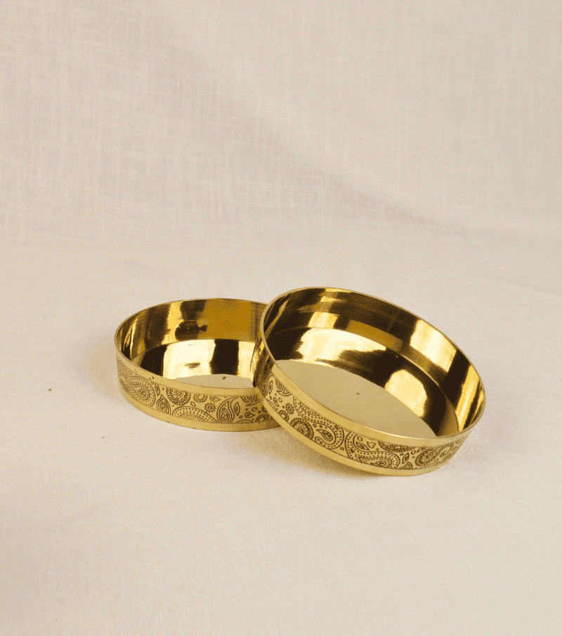 Peetal Ruhani Nazaqat Short Bowl, Set of 4