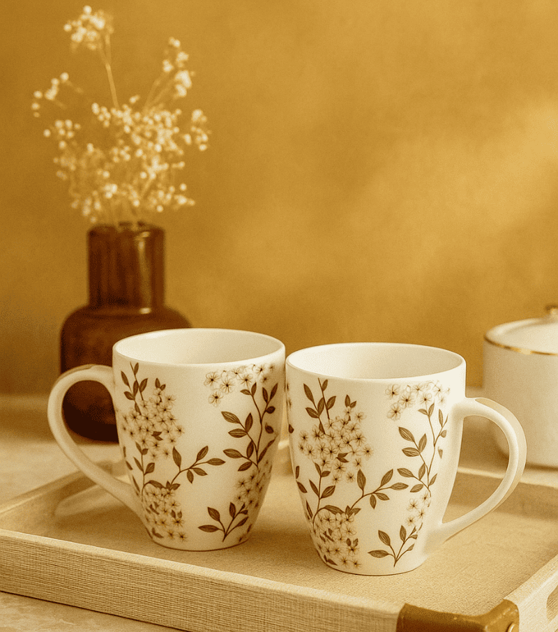 Botanic Fine China Coffee Cup, Set of 4 - Image 3