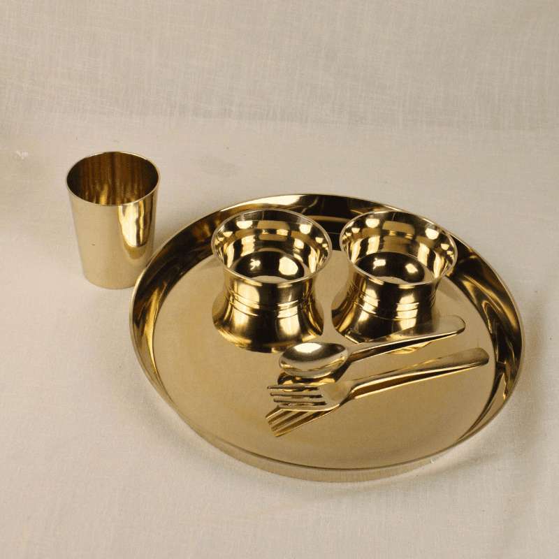 Kansa Prana Dinner Thali Set of 6