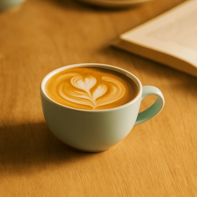 Earthen Symphony Columbia Blue Coffee Cup, Set of 2