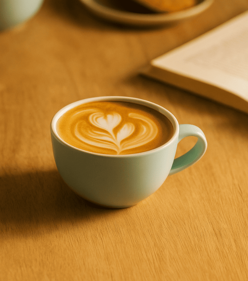 Earthen Symphony Columbia Blue Coffee Cup, Set of 2