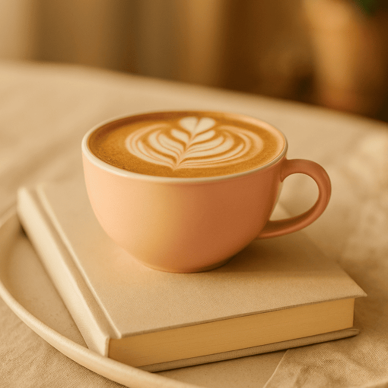 Earthen Symphony Baby Pink Coffee Cup, Set of 2